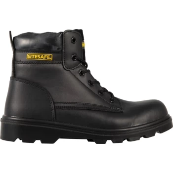 Black Trucker Safety Boots - Size 9
