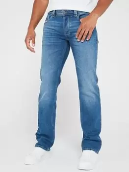 Diesel Larkee Straight Fit Jeans - Mid Wash, Size 38, Inside Leg Regular, Men