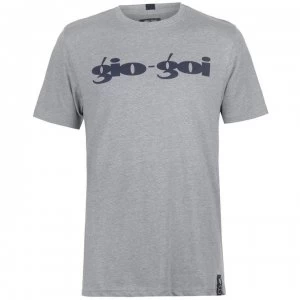 Gio Goi Print T Shirt - Grey Marl