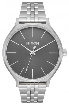 Nixon Clique All Silver / Grey Stainless Steel Bracelet Watch