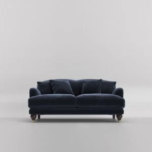 Swoon Holton Velvet 2 Seater Sofa - 2 Seater - Ink