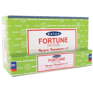 Box of 12 Packs of Fortune Incense Sticks by Satya