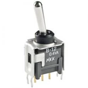 Toggle switch 28 Vdc 0.1 A 2 x OnOn NKK Switches