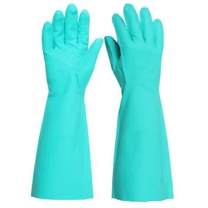 Click2000 Nitrile Green 18" Green L Size 9 Gloves Ref NG18L Pack 5