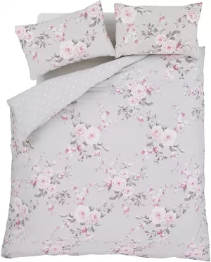 Catherine Lansfield Canterbury Floral Double Duvet Cover