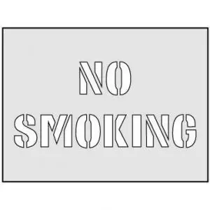 No Smoking Stencil 600 x 800mm