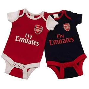 Arsenal FC 2 Pack Bodysuit 9/12 mths NR