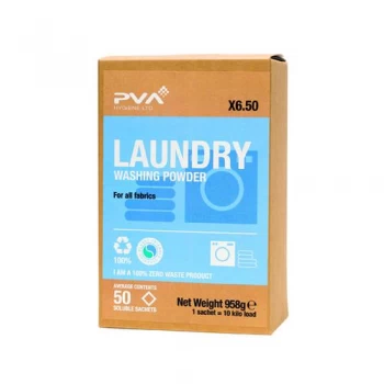 PVA Laundry Washing Powder Sachets Pack of 50 PVAA6-50