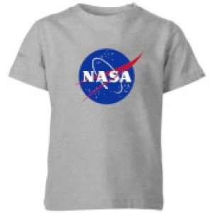 NASA Logo Insignia Kids T-Shirt - Grey - 11-12 Years