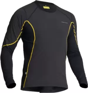 Lindstrands Dry Wind Longsleeve Functional Shirt, black-yellow, Size L, black-yellow, Size L