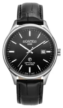 Roamer 983983 41 85 05 Optimus Automatic Black Dial Watch
