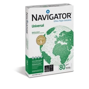 Navigator Universal Paper Multifunctional Ream-Wrapped 80gsm A4 White Ref NUN0800033 5 x 500 Sheets