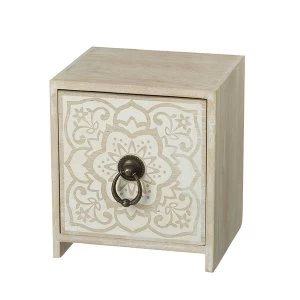 Mini 1 Drawer Cabinet With Patterned Front By Heaven Sends