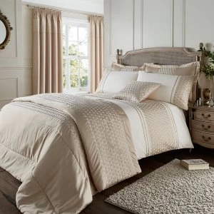Catherine Lansfield Lille Super King Bed Set - Gold