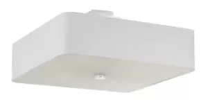 Lokko Square Flush Light White 55cm E27