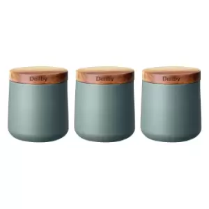 Denby Storage Canisters, Grey, Set of 3