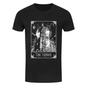 Deadly Tarot Mens The Tower T Shirt (XL) (Heather Black)
