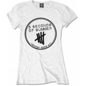 5 Seconds of Summer Derping Stamp White Skinny: X Large