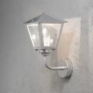Benu Outdoor Classic Lantern Wall Lamp Up Galvanized Steel, IP23