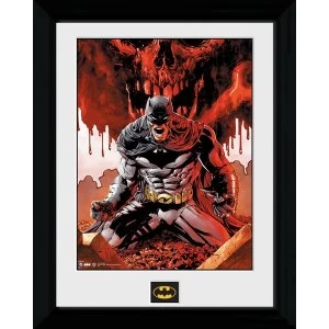 Batman Seeing Red Framed Print