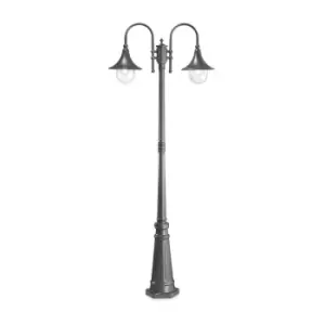 Cima Outdoor Lamp Post 2 Lights Anthracite IP43, E27