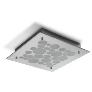 09diyas - Polished Chrome Fusion glass ceiling light 1 bulb 6.5cm