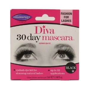 Colorsport Diva 30 Day Mascara - Eyelash Dye Kit - Black