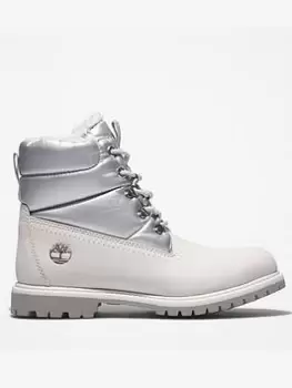 Timberland 6 Prem Puffer Ankle Boots, White, Size 7, Women