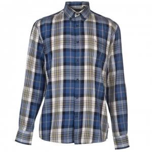 Pierre Cardin Long Sleeve Twill Shirt Mens - Blue/Grey