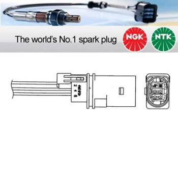 1x NGK NTK Oxygen O2 Lambda Sensor UAA0004-VW001 UAA0004VW001 (1477)