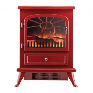 Focal Point ES2000 Electric Stove with Log Flame Effect - Burgundy