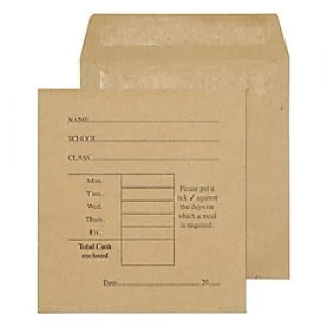 Purely Commercial Envelopes Self Seal 108 x 102mm Plain 1944PTD 80 gsm Manilla Pack of 1000