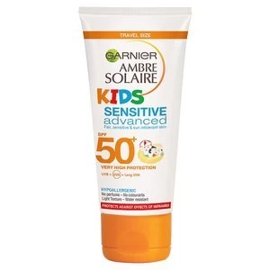Ambre Solaire Kids Sensitive Sun Cream SPF50+ 50ml Travel
