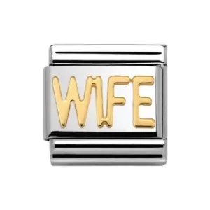 Nomination Classic Gold WIFE Charm
