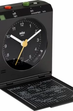 Braun Clocks BNC005 Classic Reflex Control Travel Alarm BNC005BKBK