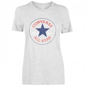 Converse Chest Logo T Shirt - Grey Heather