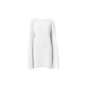 Adrianna Papell Structured Cape Sheath Dress - White
