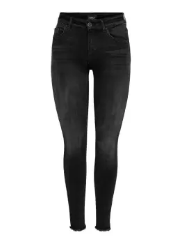 ONLY Onlblush Mid Ankle Skinny Fit Jeans Women Black