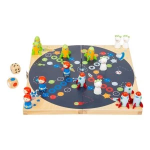 Legler - Small Foot Childrens Ludo Space Board Game (Multi-colour)