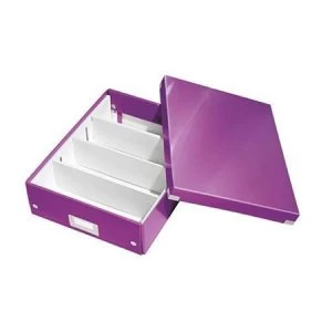 Leitz Click and Store Medium Organiser Box Purple