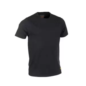 Worktough Plain Black T-Shirt Black - M