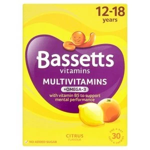 Bassetts Vitamins 12-18 Multivitamins Omega 3 Pastilles 30s