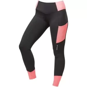 Dublin Girls Power Performance Colour Block Horse Riding Tights (22 in) (Coral)
