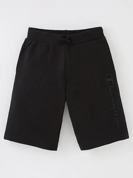 Champion Boys Champion Shorts - Black Size S=7-8 Years Black VGGJN Unisex S=7-8 YEARS