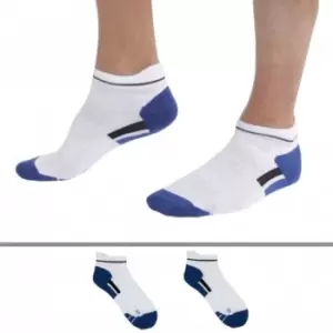 DIM 2-Pack X-Temp Sport Ankle Socks - White - Blue 39/42