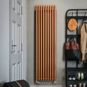 Copper Horizontal Designer Radiator Oval Column Central Heating Rads 1800x480mm - Copper