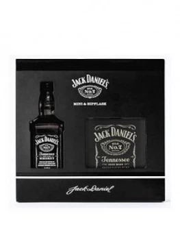 Jack Daniels Jack Daniel'S No 7 Miniature And Hipflask Gift Set