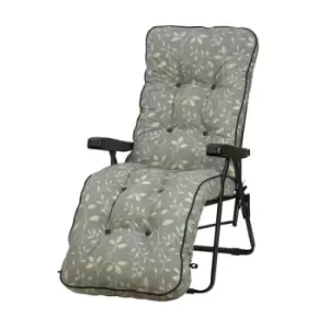Glendale Deluxe Country Teal Relaxer Chair - Grey