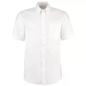 Kustom Kit KK109 Mens 20" Short Sleeve White Oxford Shirt