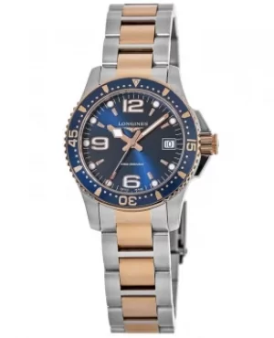 Longines HydroConquest Quartz 34mm Blue Dial Diving Watch Womens Watch L3.340.3.98.7 L33403987